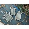 Ленивые Бобры / Lazy Beavers / Set of mirrored Christmas tree toys "Three little pigs"