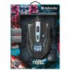 DEFENDER / Wired gaming mouse Skull GM-180L, USB, 5 buttons + 1 wheel-button, optical, black