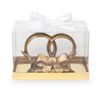 The sculpture of chocolate "Wedding rings"