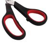Tijeras GUARDIA "Soft Grip", 190 mm, inserciones de goma, negro-rojo, afilado en 3 caras