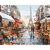 ВанГогВоМне / Peinture à numéro " Promenade dans Paris " 40x50 cm