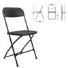 Folding chair for brabix house and office "Golf CF-002", black frame, plastic black
