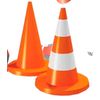 Road buffers and signal cones made of environmentally safe plastic PVC
