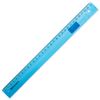 Ruler plastic 30 cm, BRAUBERG, transparent, tinted
