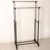 Доляна / Shaft / Telescopic clothes rack, 2 bars, 80 × 42 × 95 (170) cm, painted metal