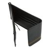 Clip FABULA "Brooklyn", genuine leather, contrast stitching, 86х126 mm, black