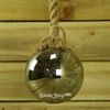 Kaemingk / Pendant lamp on a rope Copenhagen 80 * 10 cm 15 micro LED lamps, battery operated, glass