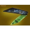 Cuchillo plegable de jade y ágata.