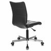 BRABIX / Armchair "Stream MG-314", without armrests, five-ray silver, eco-leather, black,