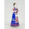 Vernissage of History / Statuette of a Cossack woman in a blue dress (hand-painted)