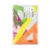 Set drawing small PYTHAGORAS (ruler 16 cm, 2 triangles, protractor), non-transparent, neon, package