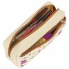 Pencil case-cosmetic bag INLANDIA, 2 branches, soft, "Lama", beige, 20х6х9 cm