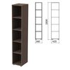 Wardrobe (rack) "Priority", 360х420х2000 mm, 4 shelves, garbo