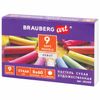Dry pastel art BRAUBERG ART "DEBUT", 9 colors, circular cross section