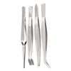 Stainless steel tweezers set, 4 items, SPARTA, blister