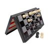 GamesDealer / Schach, Backgammon, magnetische Plastiksteine 3 in 1 (Feld 19 cm)