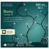 Kaemingk / Guirlande LED filament volumétrique 36 m, 480 lampes LED blanc chaud, PVC noir, contrôleur, IP44