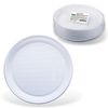 ЛАЙМА / Disposable flat plates, SET 100 pcs., Plastic, d = 220 mm, "STANDARD", white, PP, cold / hot