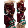 Decor and Gift / Bức tượng gỗ "thấy một sự trưởng thành màu đỏ" 20cm
