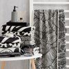 Этель / Terry towel Foglie black, 70x130 cm, 100% chl, velor, 420 g / m2