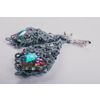 Lace earrings "Princess Diana" gray with black