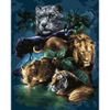 Опт-картина / Pintura por números 40x50 Moradores da floresta