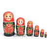 Семеновская роспись / Russian girl - booklet matryoshka, 6 dolls - unconventional