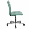 BRABIX / Armchair "Stream MG-314", without armrests, five-ray silver, eco-leather, gray-blue,