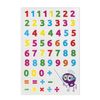 Sticker marshmallow "Numbers", reusable, 10x15 cm, INLANDIA