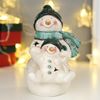 Сималенд / Souvenir "Snowman with a snowman in green caps"