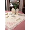 Снежинка / Snowflake / Table linen set with tambour embroidery and machine lace