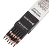 Pencil coal BRAUBERG ART CLASSIC, 1 PC., medium, round, case, black, honed