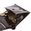 Purse mens BEFLER "Classic", 100х106 mm, genuine leather, button, brown