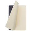 BRAUBERG / Notebook 48 y. checkered cover textured leatherette, stitching, A5 (147x210mm), BLACK, SKY / 10 pcs.