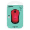 LOGITECH / Wireless mouse M220, 2 buttons + 1 wheel-button, optical, red-black