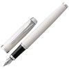 Bút máy PARKER "IM Core White Lacquer CT", thân sơn mài trắng bóng, các chi tiết mạ crôm, màu xanh lam