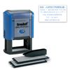 Stamp samoobrony 6 lines, the size of the print 50х30 mm, blue with no border, TRODAT 4929/DB, TICKET included