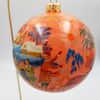 Палех / Palekh / Christmas tree ball "Troika" glass, master Kuzmenko