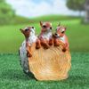 Хорошие сувениры / Figured planter "Three squirrels on a stump" 14x15 cm
