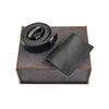 Set of passport cover + belt + gift box from wood
