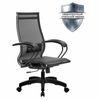 МЕТТА / Office chair "K-9" plastic, strong mesh, adjustable seat and back, black