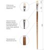 Brush art is a professional ART BRAUBERG CLASSIC, bristle, oval, No. 14, long handle