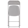 Folding chair for the house and office BRABIX "Golf CF-002", gray frame, plastic gray