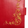 Торжокские золотошвеи / Capa para documentos no carro em couro vermelho "Charm"