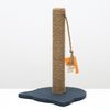 Пижон / Dude / Scratching post-post with a base-cat, 32 x 31 x 47 cm, matting, jute, gray-blue