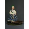 Потешный промысел / Muñeca de porcelana de recuerdo "Personaje de cuento de hadas. Una anciana en un abrevadero roto"