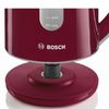 KETTLE BOSCH TWK7604, 1.7 litres, 2200w, closed heating element, plastic, red