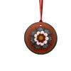 Шугозерская роспись / Shugozerskaya painting / Interior pendant decoration "Blue-white rosean"