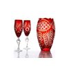 Гусевской Хрустальный завод / Set of crystal glasses "Confession" red 2 pieces