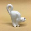 Figurine porcelain "white Cat" 5 cm